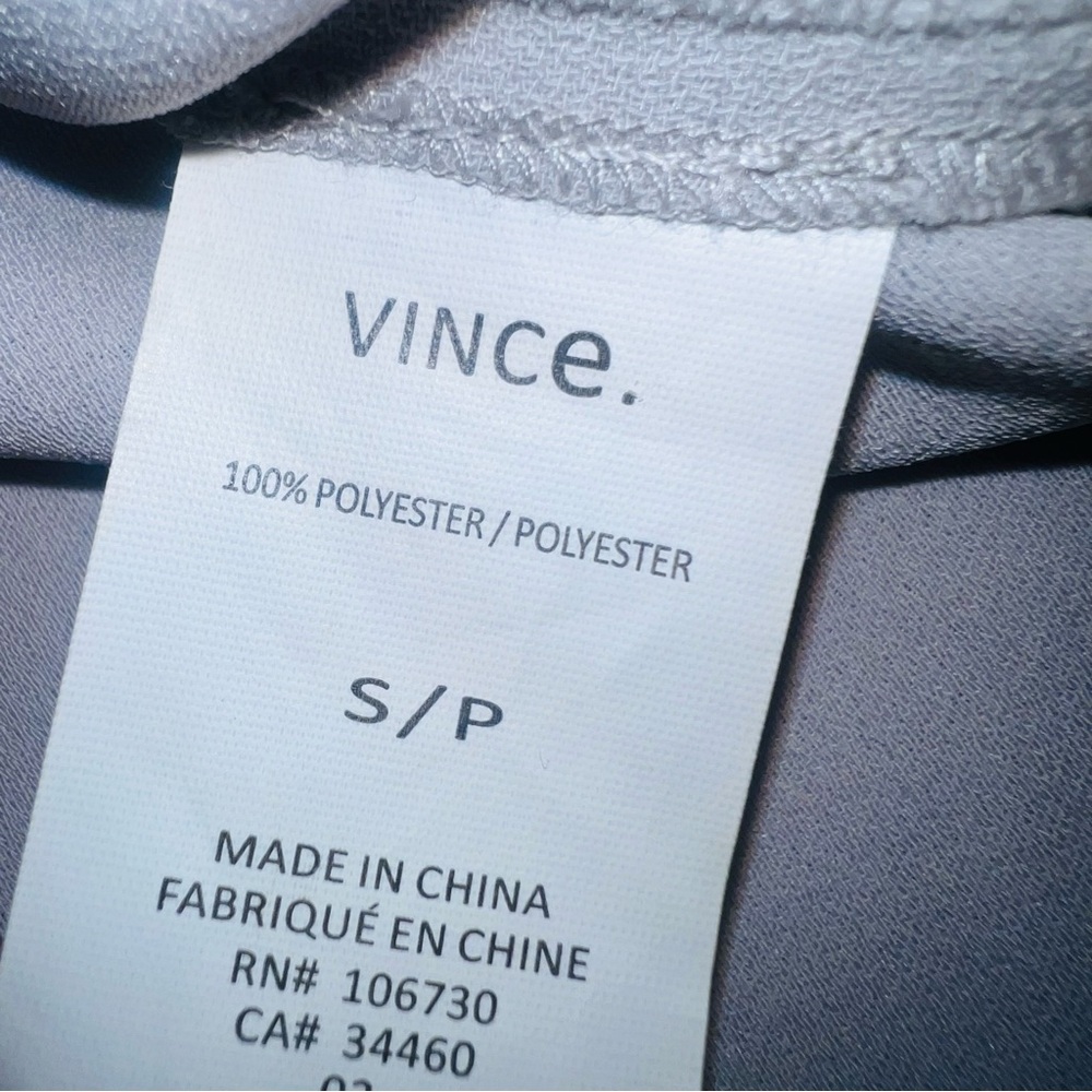 Vince Gray Structured Top With Single Shoulder Zi… - image 8